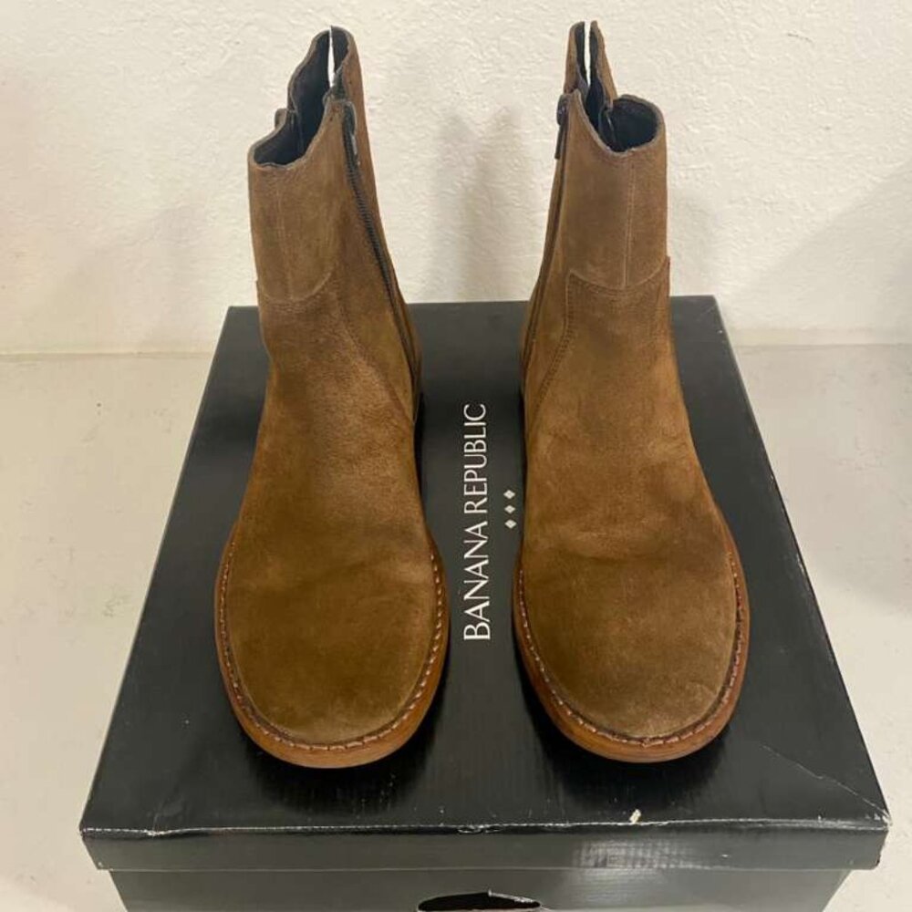 NEW BR Men’s Suede Boots – Size 8 – Dual Zip – In Box